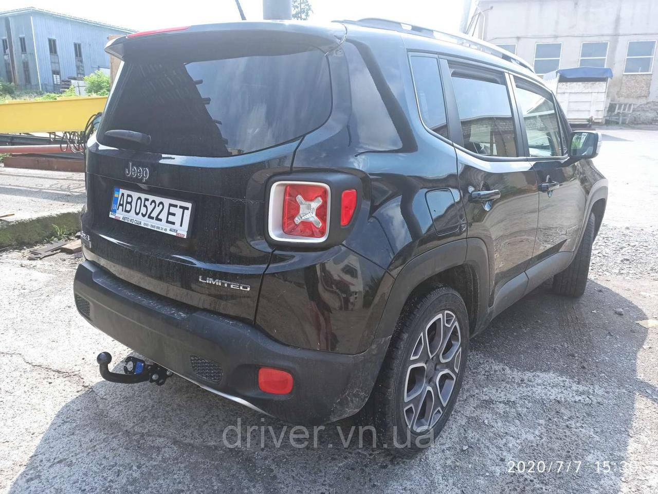 Фаркоп Jeep Renegade 2014- + електропакет, гак знімається, фото 1