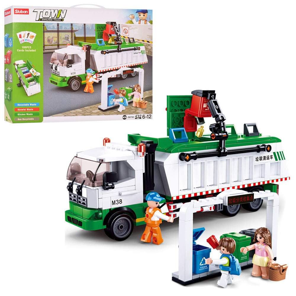 Дитячий конструктор SLUBAN M38-B0780 "Сміттєвоз", фото 1
