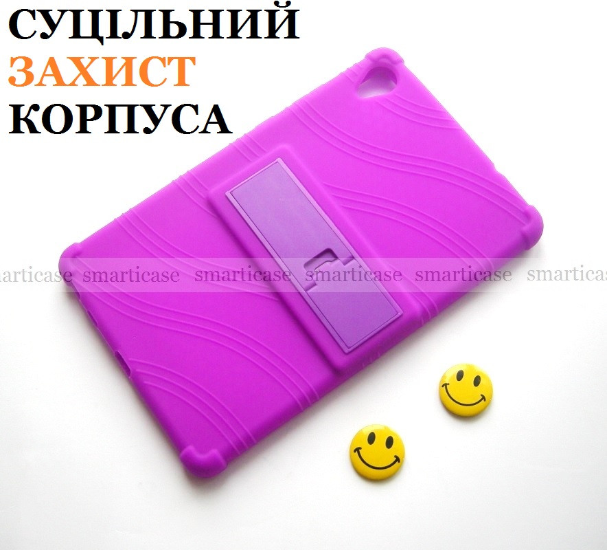 Сиреневый силиконовый чехол для девушки на Lenovo Tab m8 HD & FHD (TPU Purple) - фото 4 - id-p1283912957