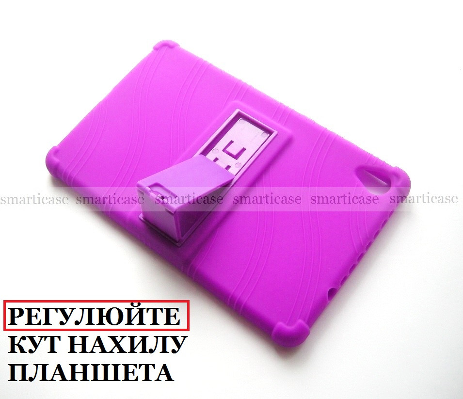 Сиреневый силиконовый чехол для девушки на Lenovo Tab m8 HD & FHD (TPU Purple) - фото 3 - id-p1283912957