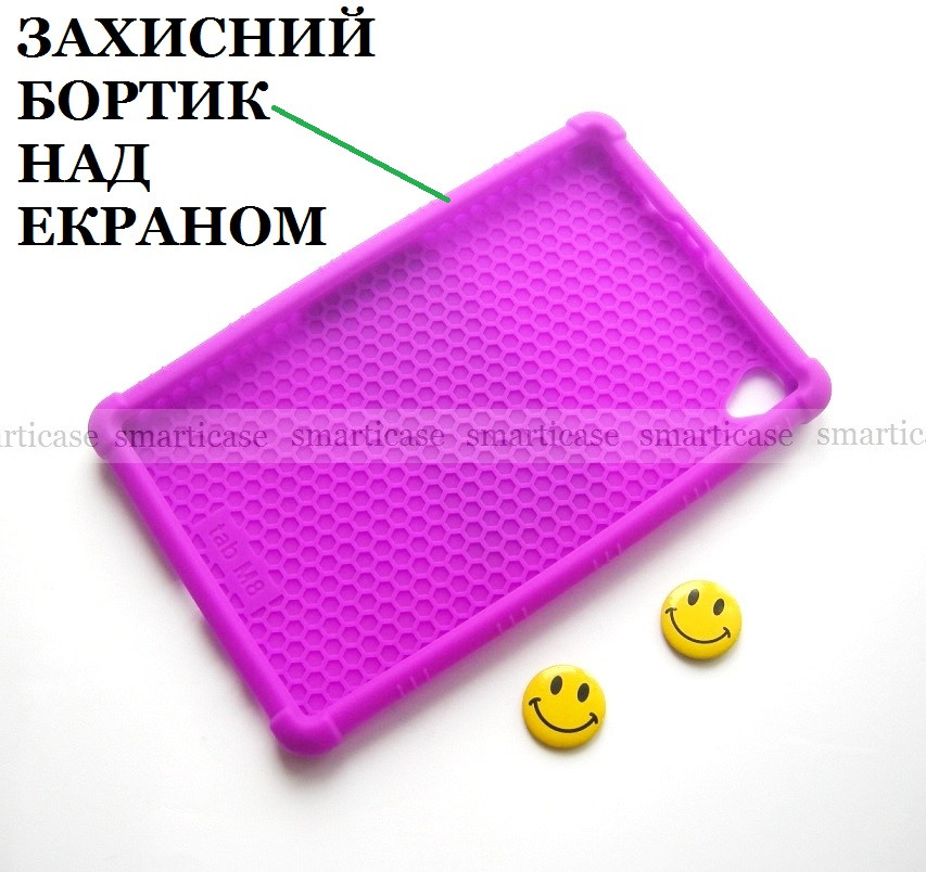 Сиреневый силиконовый чехол для девушки на Lenovo Tab m8 HD & FHD (TPU Purple) - фото 6 - id-p1283912957