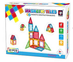 Конструктор магнитный 3D Magnetic Tiles 9911 22 детали