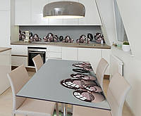 Наклейка 3Д виниловая на стол Zatarga «Стальные сферы» 600х1200 мм для домов, квартир, столов, кофейн,