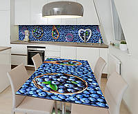 Наклейка 3Д виниловая на стол Zatarga «Черника» 600х1200 мм для домов, квартир, столов, кофейн, кафе