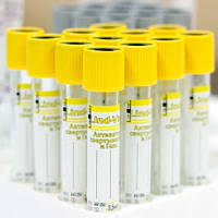Вакуумная пробирка Lind-Vac® ACD-A 9 мл, светло-желтая крышка, стерильна, этикетка с двойным кодом