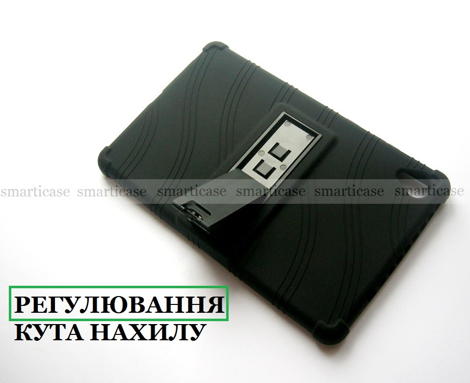Матовый черный силиконовый чехол Lenovo Tab m8 HD (TB 8505F 8505X) с подставкой TPU Black - фото 3 - id-p1283928439