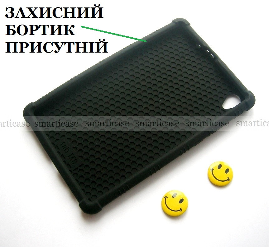 Матовый черный силиконовый чехол Lenovo Tab m8 HD (TB 8505F 8505X) с подставкой TPU Black - фото 5 - id-p1283928439