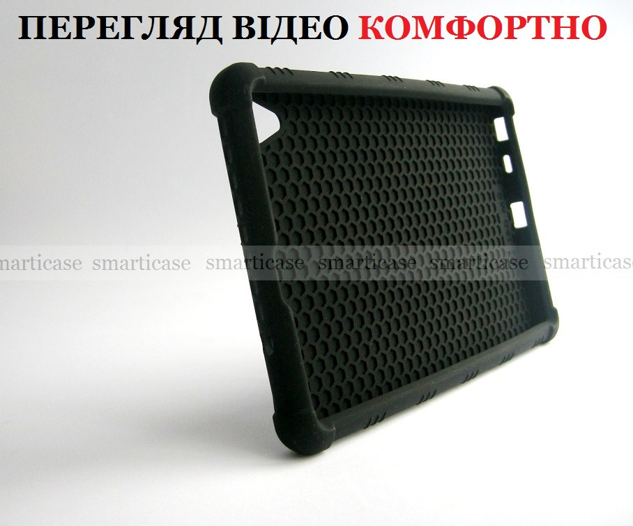 Матовый черный силиконовый чехол Lenovo Tab m8 HD (TB 8505F 8505X) с подставкой TPU Black - фото 4 - id-p1283928439