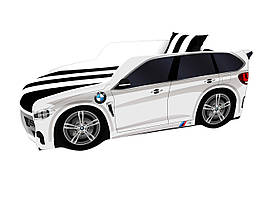 Дитяче ліжко - машина Premium/Преміум P002 з м'яким спойлером і підіймальним механізмом ТМ Viorina-Deko