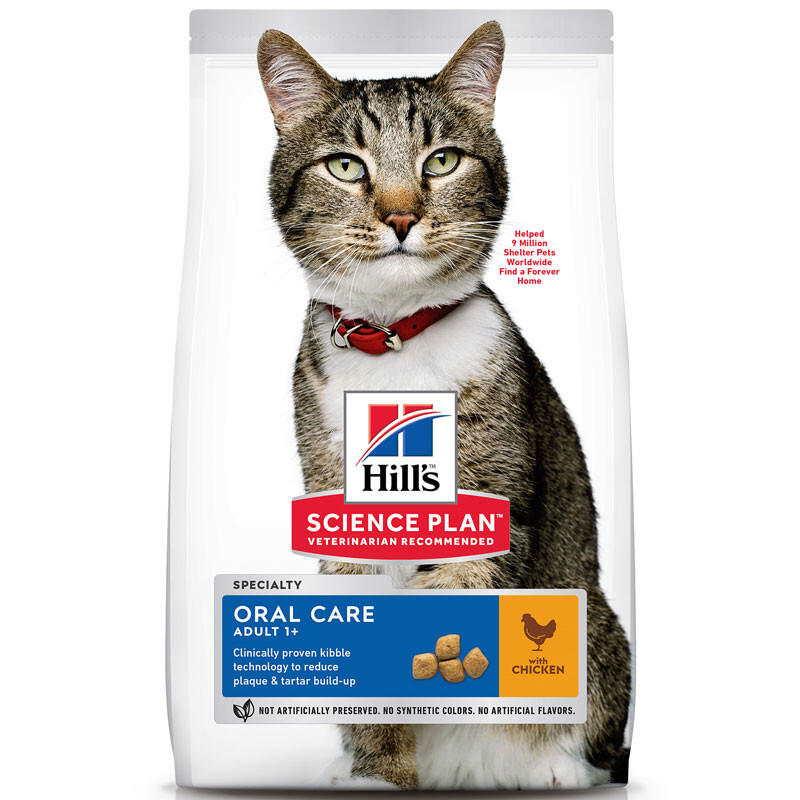 Сухой корм Hills для кошек с курицей SP Feline Adult Oral Care 7 кг - фото 1 - id-p658158967