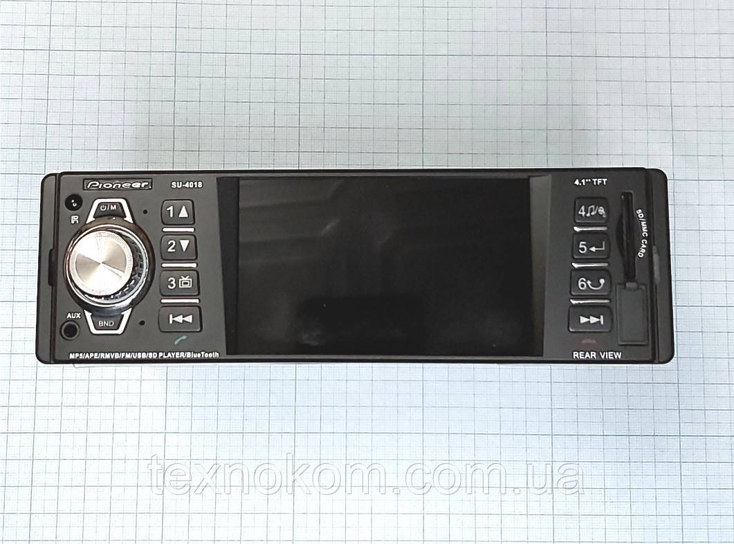 Автомагнітола Pioneer SU-4018, 4,1 екран, Bluetooth, USB, SD-карта, AUX