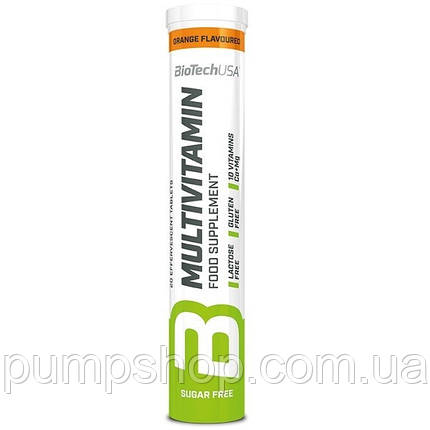 Вітаміни універсальні BioTech USA Multivitamin Effervescent 20 таб. апельсин, фото 1
