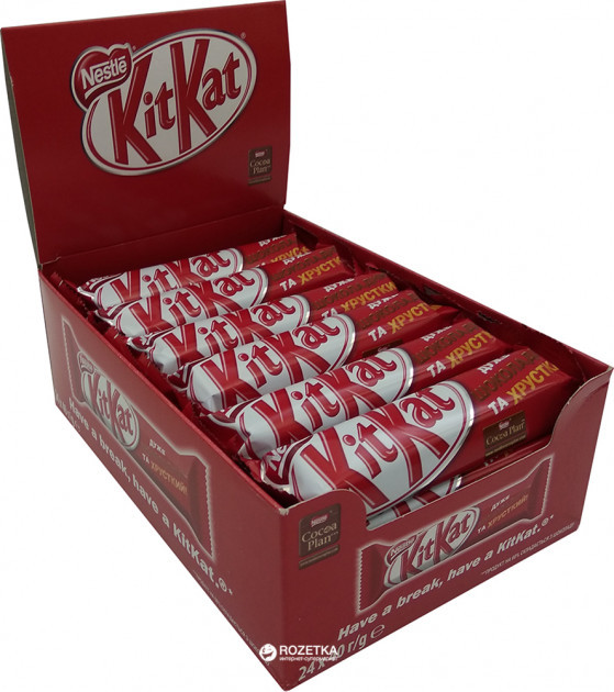 Упаковка батончиків NESTLE KITKAT Chunky в молочному шоколаді 24 шт х 40 м