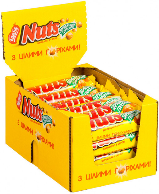Упаковка батончиків NESTLE NUTS King size 24 шт х 60 г