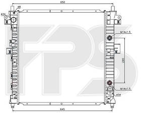 Радіатор охолодження Ssang Yong Actyon (05-)