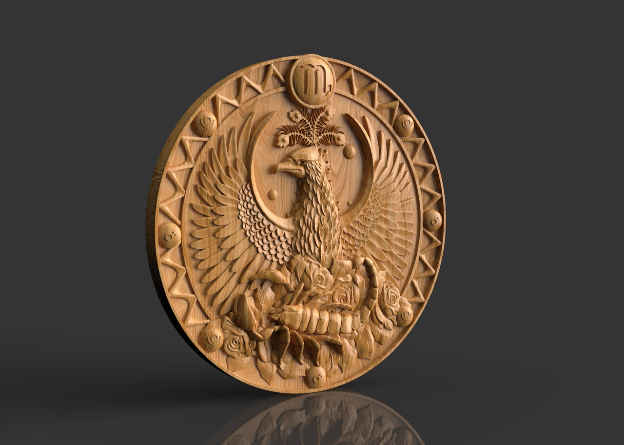 Барельєф Знак зодіаку Скорпіон
