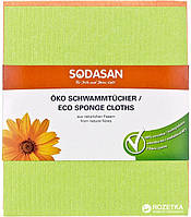 Салфетка-губка для влажной уборки Sodasan ECO Sponge Cloth 2 шт (4019886005173)