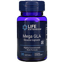 Масло бурачника с кунжутными лигнанами Life Extension "Mega GLA with Sesame Lignans" 400 мг (30 капсул)