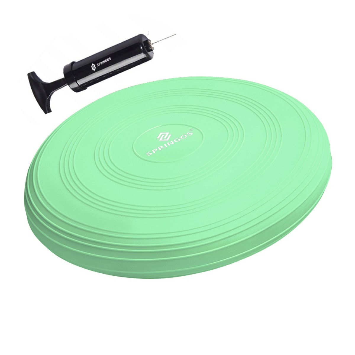 Балансувальна подушка (сенсомоторна) масажна Springos PRO FA0082 Mint, фото 1