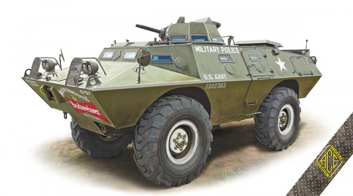 Пластикова модель 1/72 ACE 72431 Американський Бронеавтомобіль V-100 (XM-706 E1) Armored Patrol Car