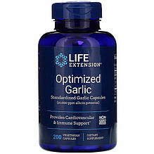 Оптимізований екстракт часнику Life Extension "Optimized Garlic" 1200 мг (200 капсул)