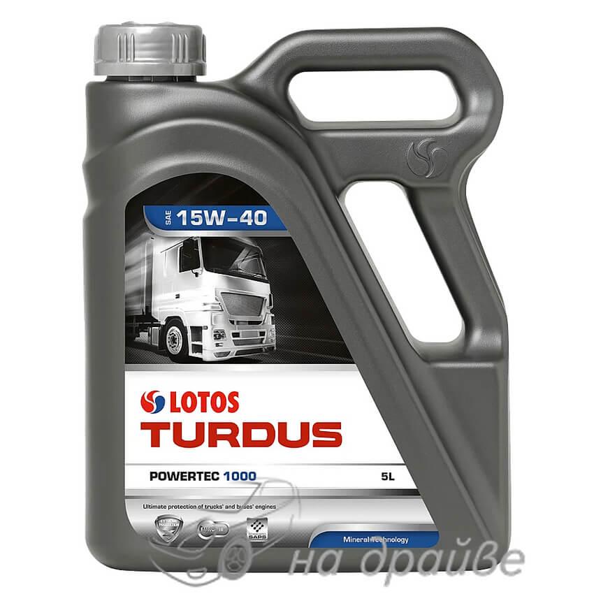 Масло моторне TURDUS POWERTEC 1000 CI-4 15W-40 5 л Lotos Oil