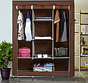 Шафа складаний тканинний на 3 секції Storage Wardrobe 88130 (130х45х175 см), фото 3