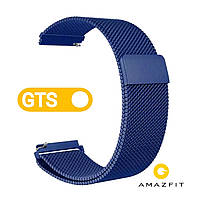Ремінець для Xiaomi Amazfit GTS Міланська петля Blue