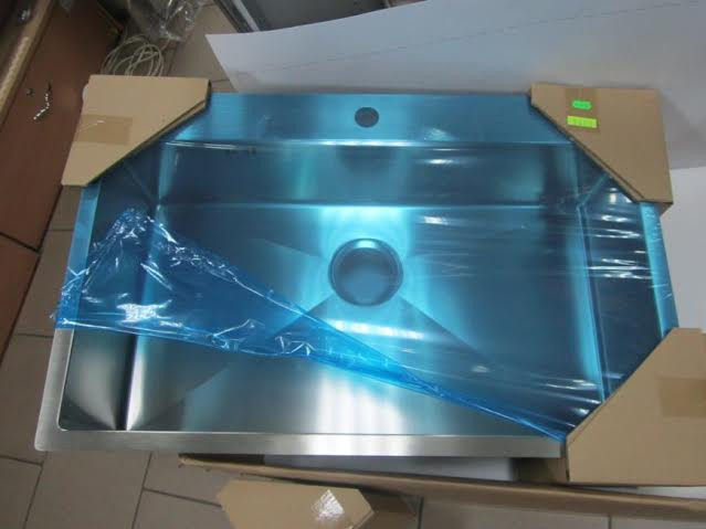 Мийка кухонна AquaSanita Luna 100M 51x79x20 з нержавіючої сталі, фото 1