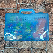 Дитячий конструктор Puzzle Creative Mosaic 193 деталі мозаїка з шуруповертом для дітей (Оригінальні фото), фото 2