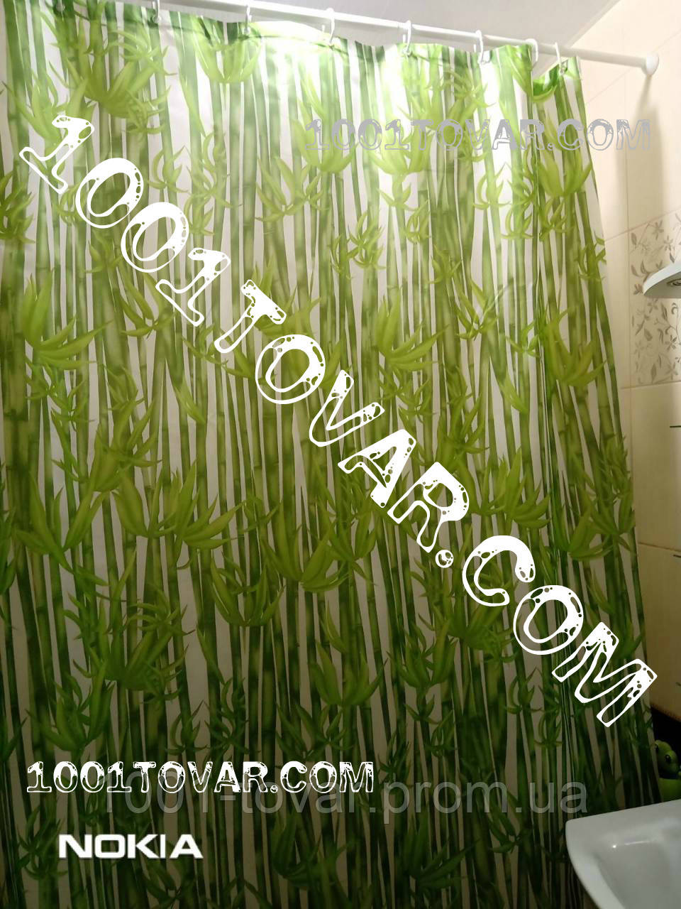 Шторка для ванной комнаты "Bamboos" (Бамбук), Miranda. Производство Турция - фото 3 - id-p363739478