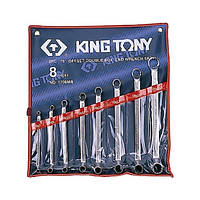 Набір накидних ключів King Tony 6-23 мм, 8 шт в чохлі