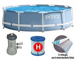 Круглий каркасний басейн Metal Frame Pool Intex 28702 (Інтекс 28202)