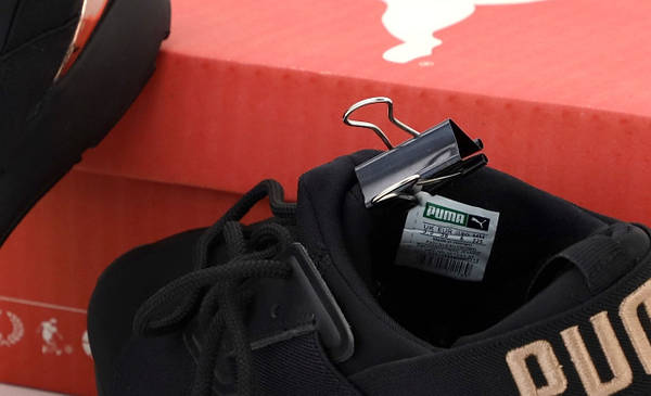 Puma muse 2 satin strap noir metallic sale