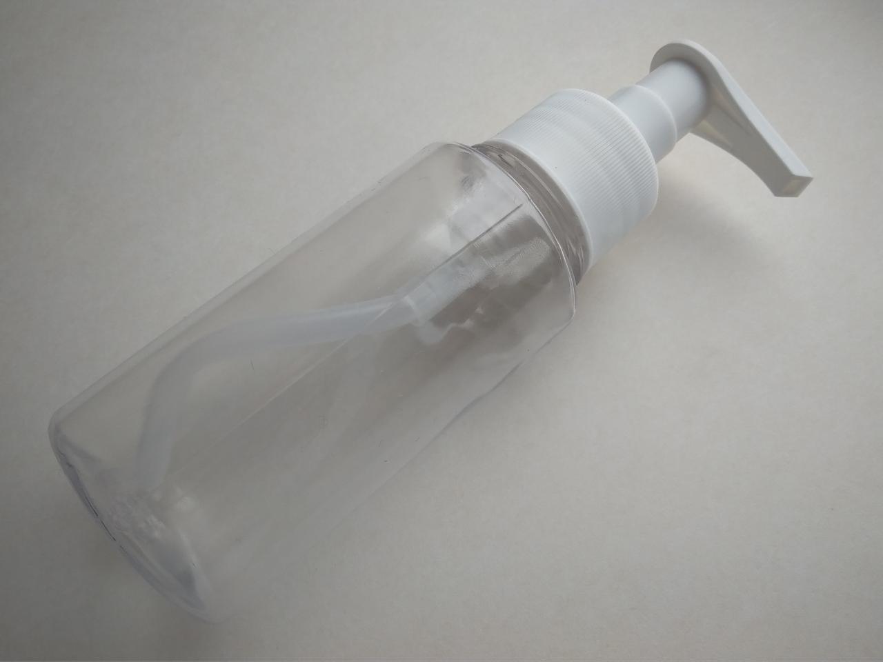 100 - 105 мл ПЕТ з дозатором для мила, антисептика 28/410 кругла пляшка, флакон, ємність, пухирець пластиковий