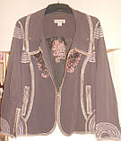 Костюм жіночий шоколадного кольору з ефектною спідницею 62 64 66 Giani Forte, фото 6