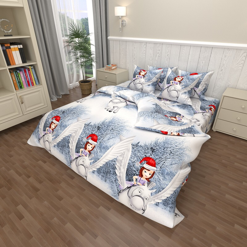 Постільна білизна Королева Ночі (Ранфорс) | Полуторний комплект | 50х70 | Принцеса Софія, фото 1