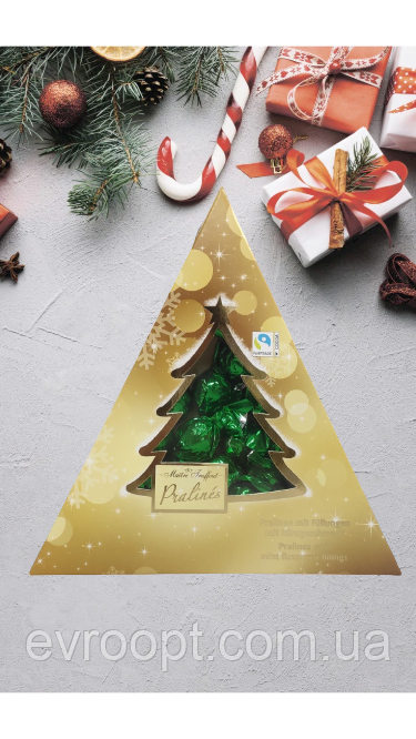 Цукерки Maitre Truffout з мятним кремом (ялинка)  148 г, фото 1