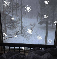 Новорічний Набір сніжинок 20 шт. (Новорічний декор вікна сніг сніжинки Новий рік) матова