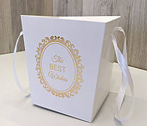 Пакет для квітів і подарунків малий Білий