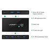 Комутатор Ugreen 2 In 4 Out USB 3.0 Switch Box 1.5 М Black (30768), фото 4