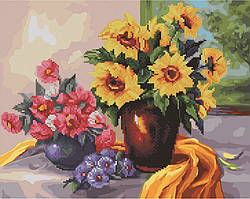 Картина по номерам BrushMe Цветочный натюрморт (GZS1056) 40 х 50 см (Без коробки)