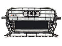 Решетка радиатора Audi Q5 2012-2016год Черная (в стиле S-Line)