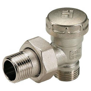 Вентиль для радіатора кутовий нижній 1/2 х 1/2 х 16 TIEMME