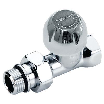 Вентиль для радіатора прямий верхній хромований 1/2 TIEMME, фото 1