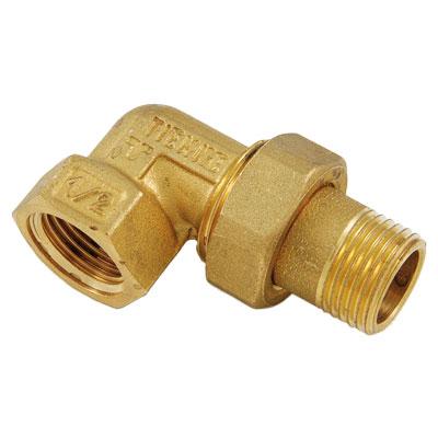 Американка кутова 3/4 латунь з плоским проклом, (1565G000505CP), TIEMME (Італія)
