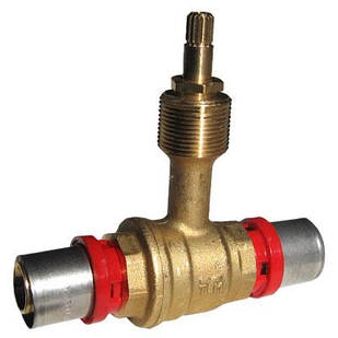 Кран вбудовуваний кульовий пресовий 16 х 16 TIEMME