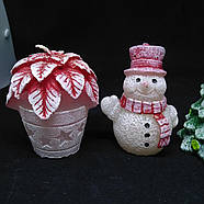 Набір декоративних свічок Новорічний 20 штук h = 10 см, фото 2