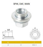 Гайка колеса M22x1,5 x38/50мм MAN, DAF, BPW, IVECO, MERCEDES