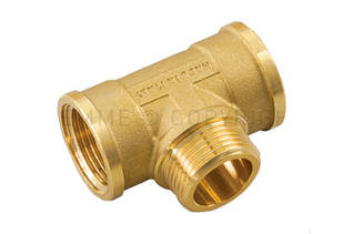 Трійник 1/2 В х 1/2 Н х 1/2 В латунь, TIEMME (Італія)